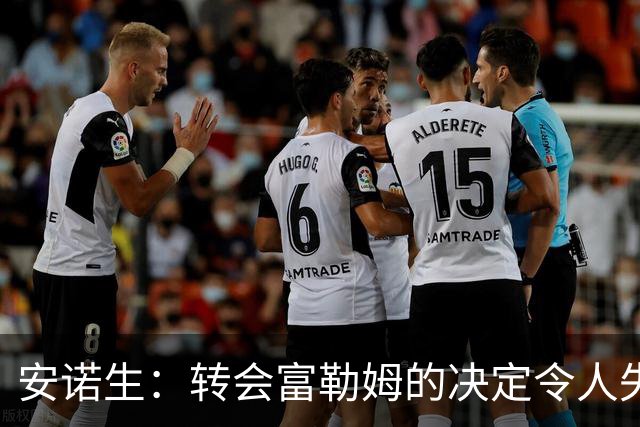 安诺生：转会富勒姆的决定令人失望，但这就是足球生意